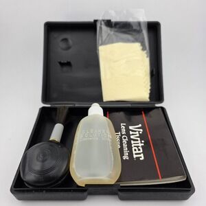 Vintage Vivitar Lens Cleaning Kit w/ Case, Solution,‎ Brush, Cloth, Tissue